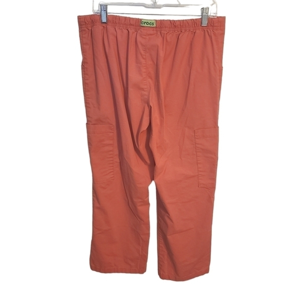 CROCS | Women's Melon Pink Hospital Scrubs Drawstring Pants (Size MP) - Picture 14 of 14